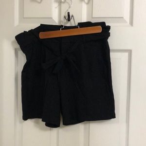 Vero Moda black paper bag style shorts